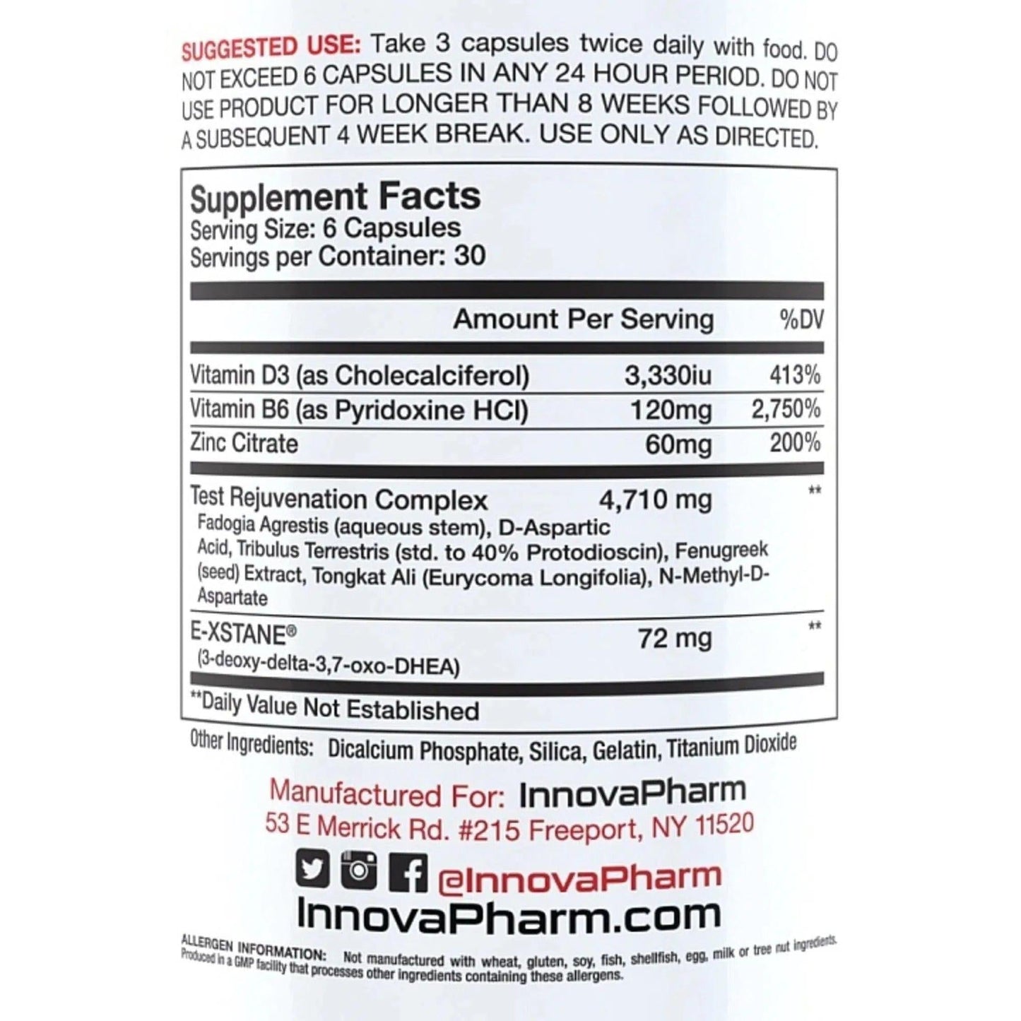 Innovapharm Test Rejuvenation