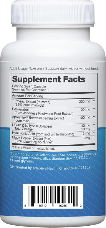 Instaflex Advanced Joint Support Nutritional Supplement Capsule with Doctor Formulated Joint Relief Supplement, Featuring UC-II Collagen & 5 Other Joint Discomfort Fighting Ingredients, 60 Ct