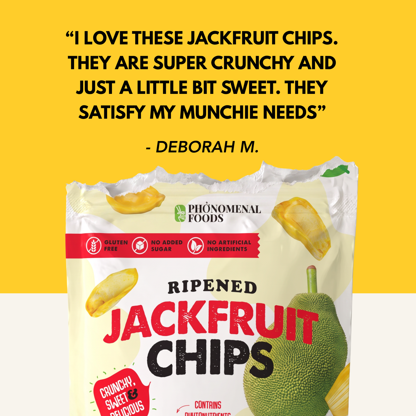 Pho'nomenal Ripened Jackfruit Chips (Standard Size - 5.3oz Bag)