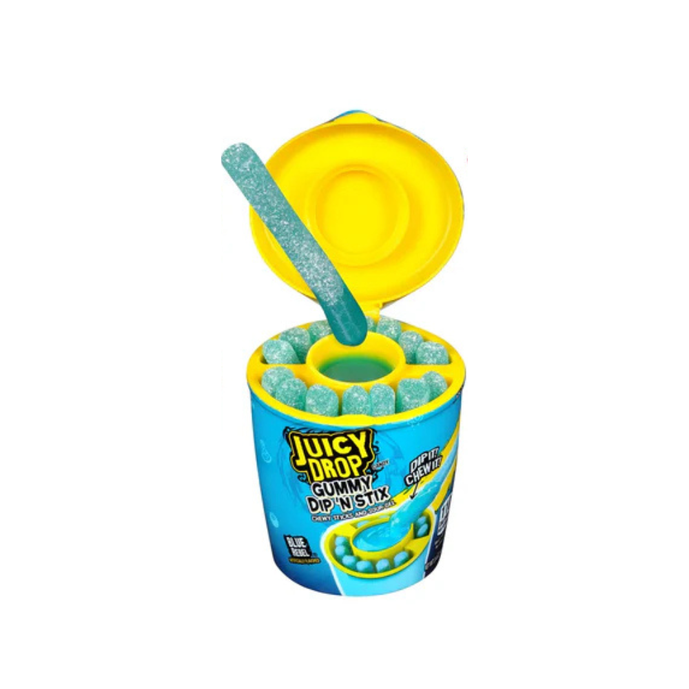 Juicy Drop Gummy Dip'N Stix Blue Rebel