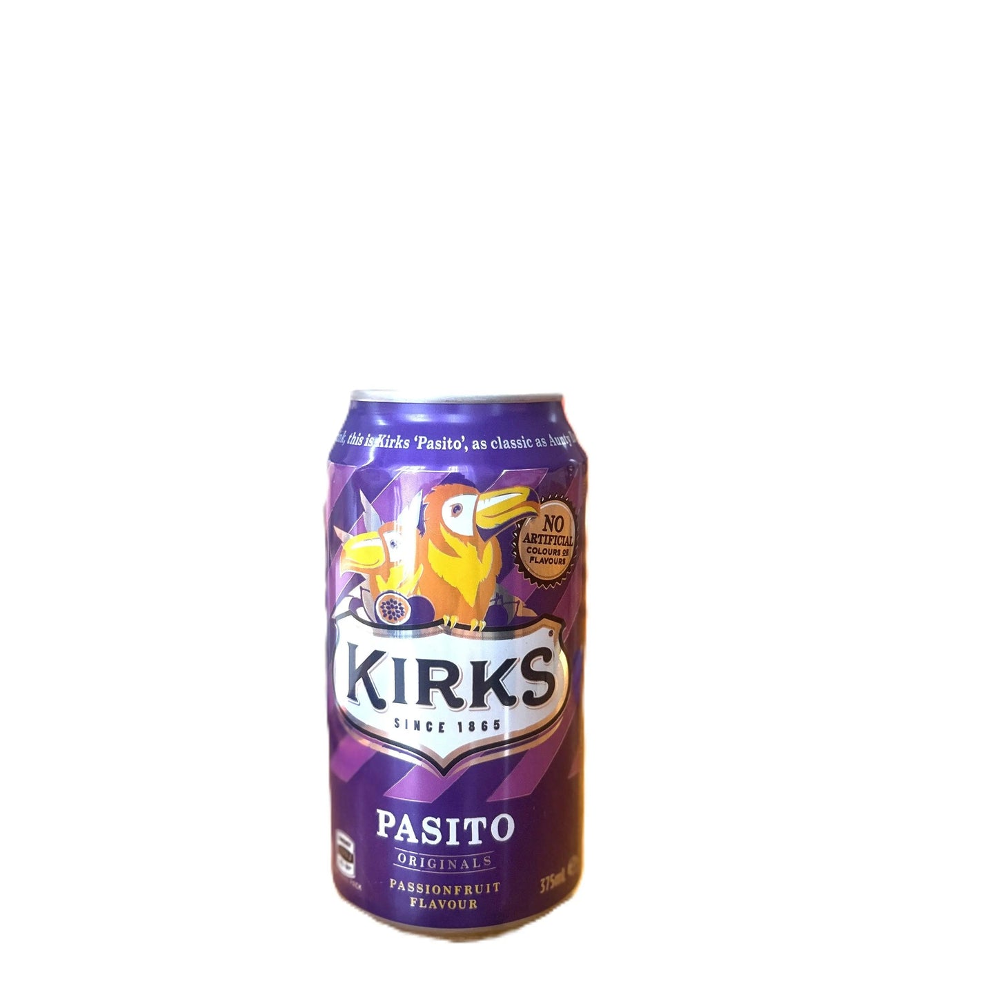 Kirks Pasito 375mL – Classic Australian Passionfruit Soda Drink (Australia)