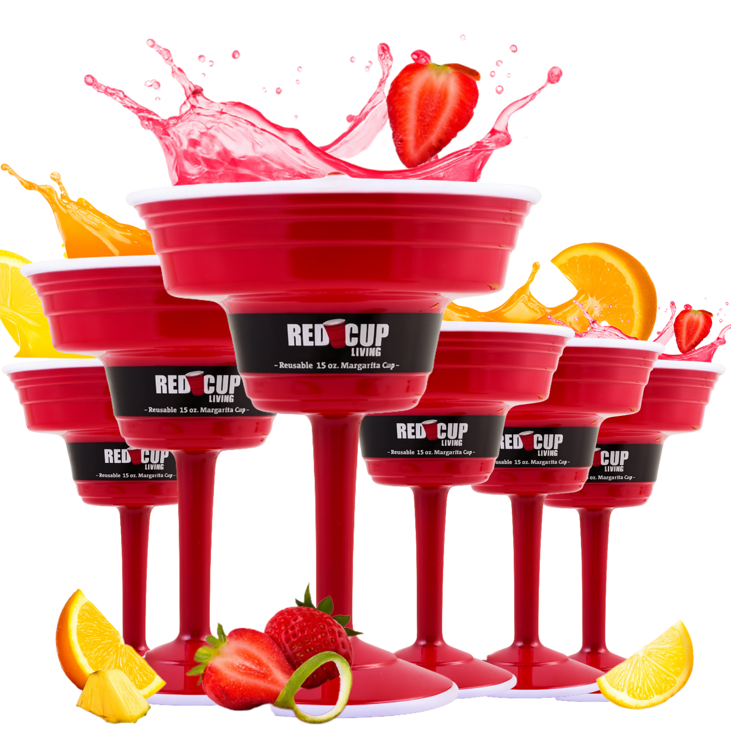 Redcupliving Reusable Red Margarita Party Cups