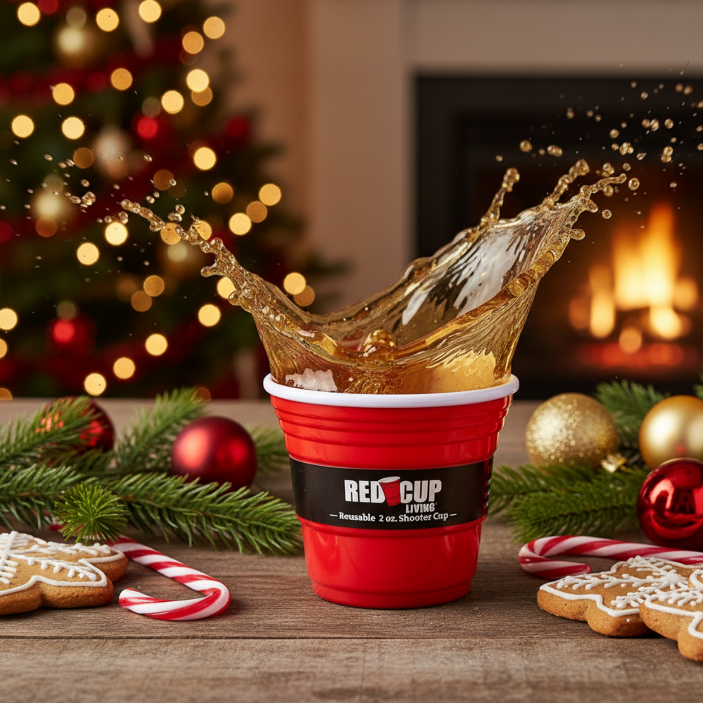Redcupliving Reusable 2 oz Red Shot Cup