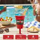 Redcupliving Reusable 8oz Stemmed Red Plastic Wine Cup