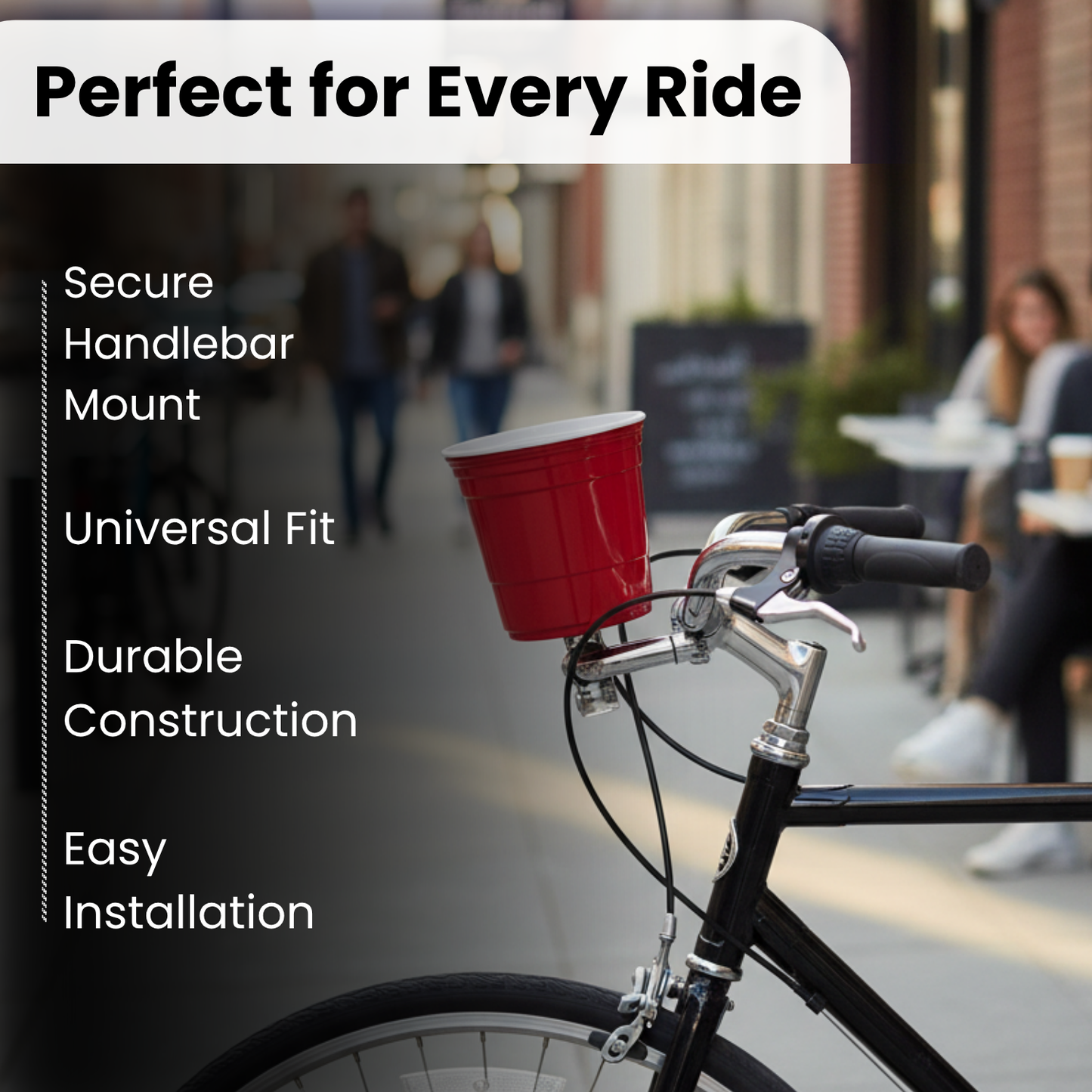 Redcupliving Red Bicycle Cup Holder
