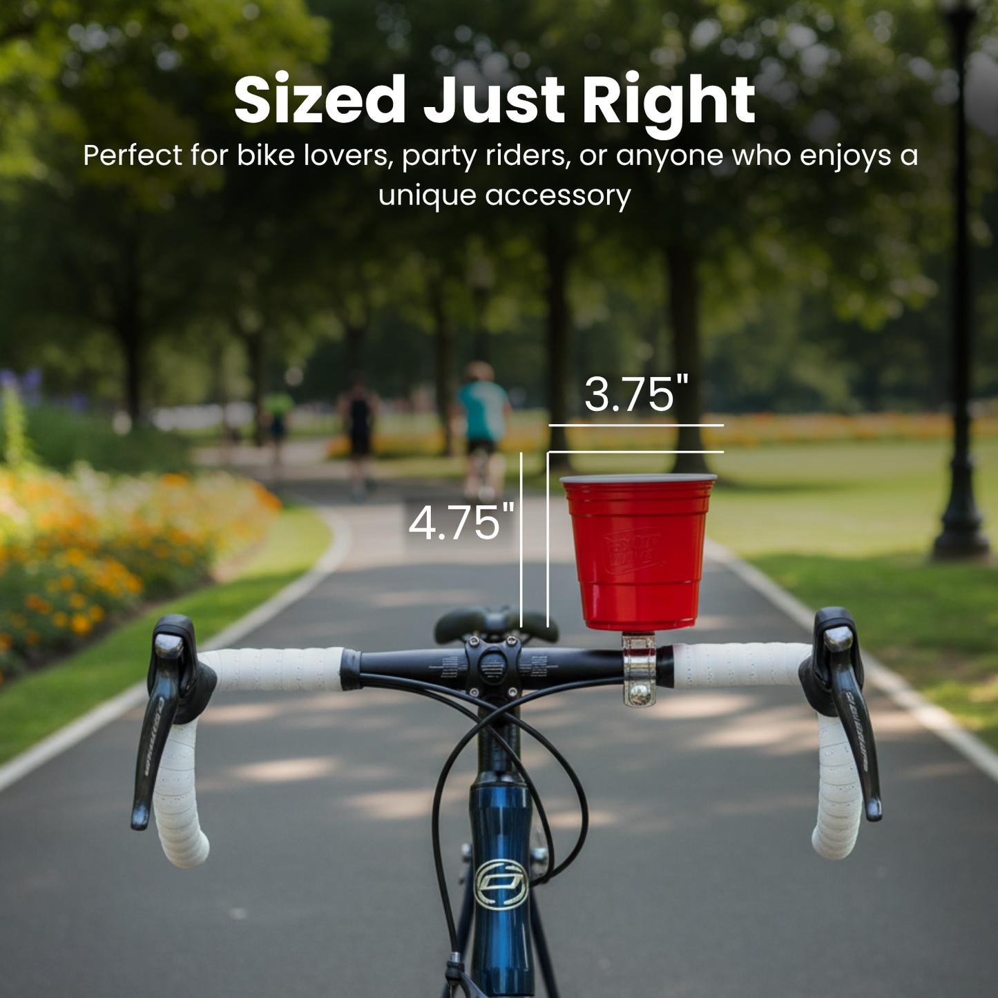 Redcupliving Red Bicycle Cup Holder