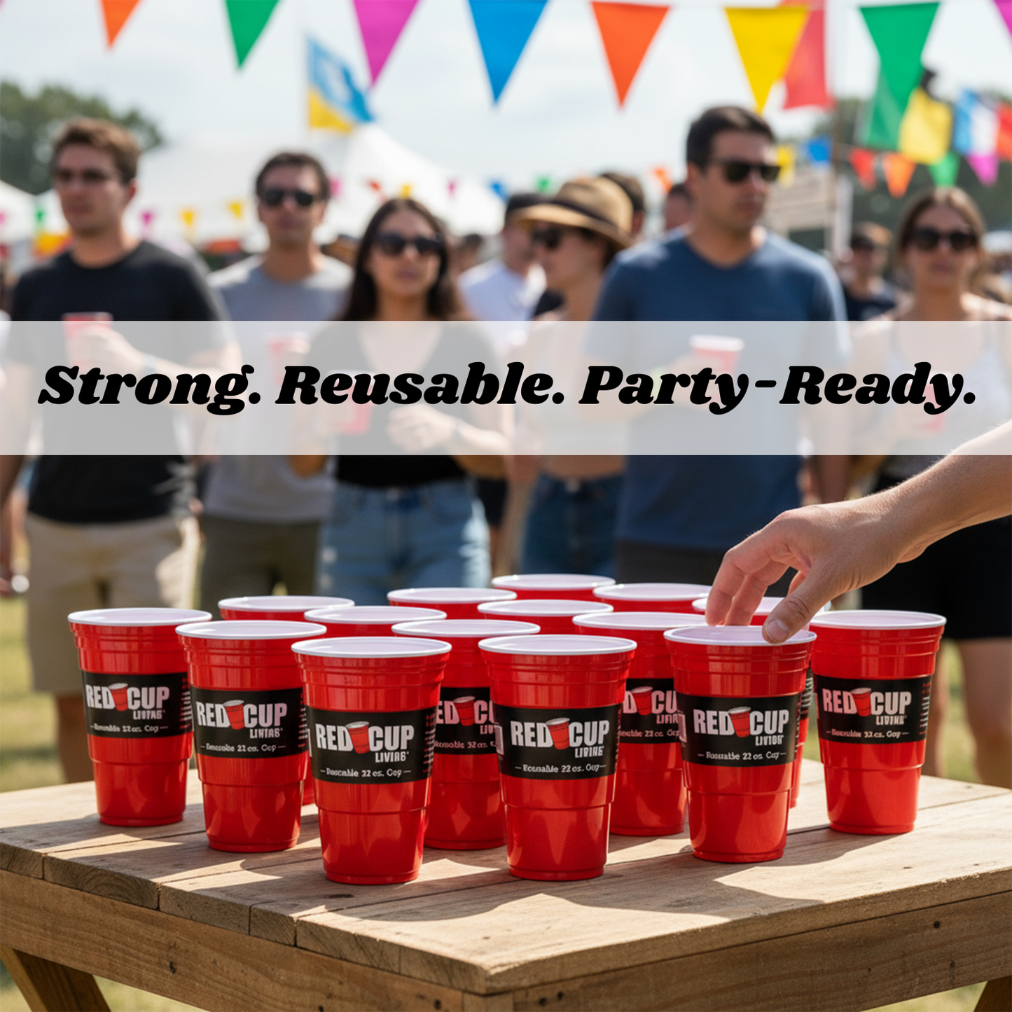 32oz Reusable Party Cup – Unbreakable & BPA-Free