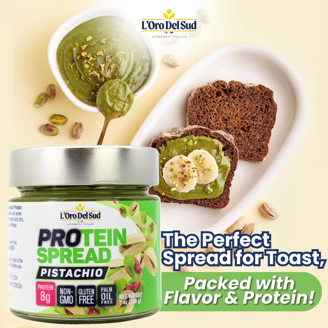 L'Oro Del Sud Pistachio Protein Butter Spread 7oz