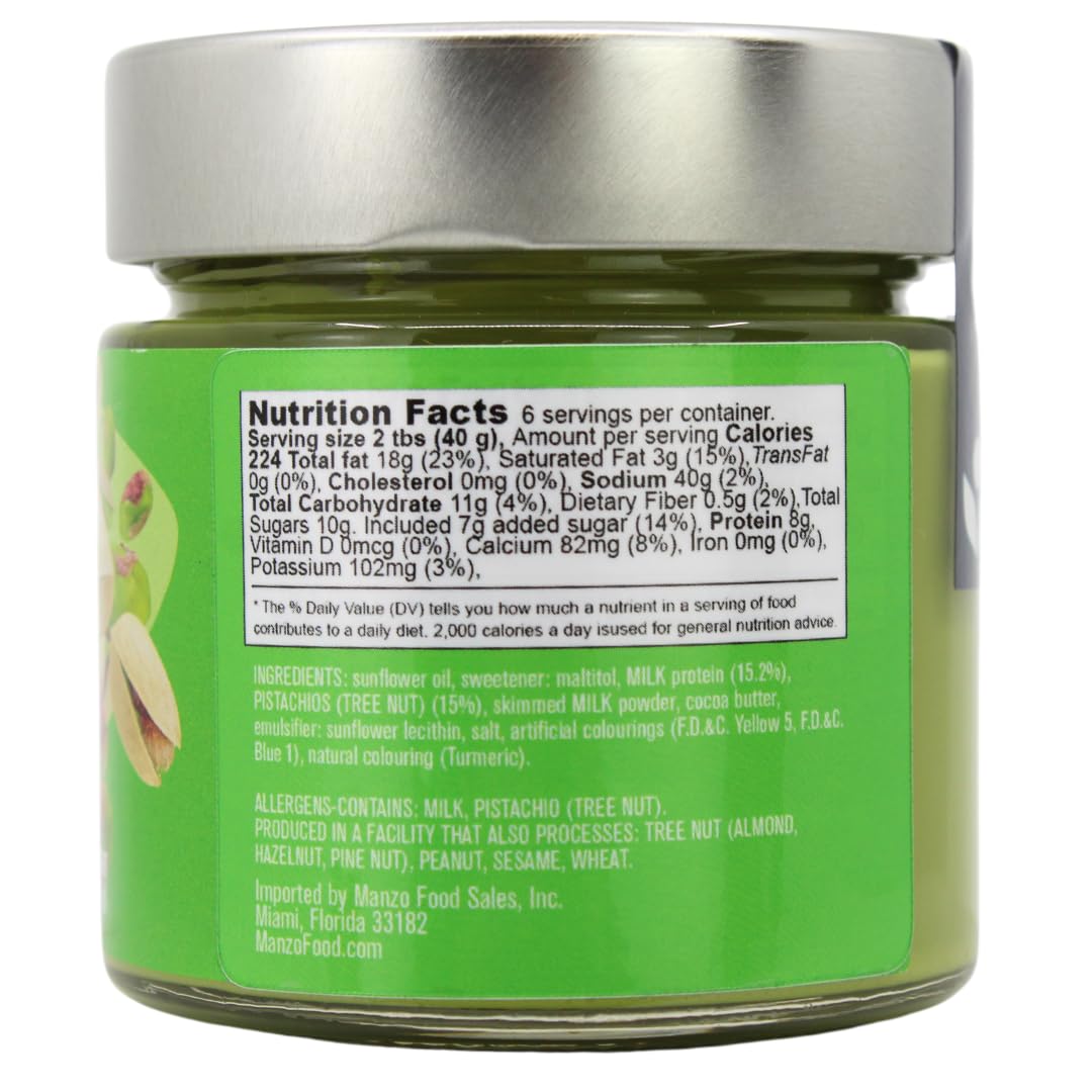L'Oro Del Sud Pistachio Protein Butter Spread 7oz