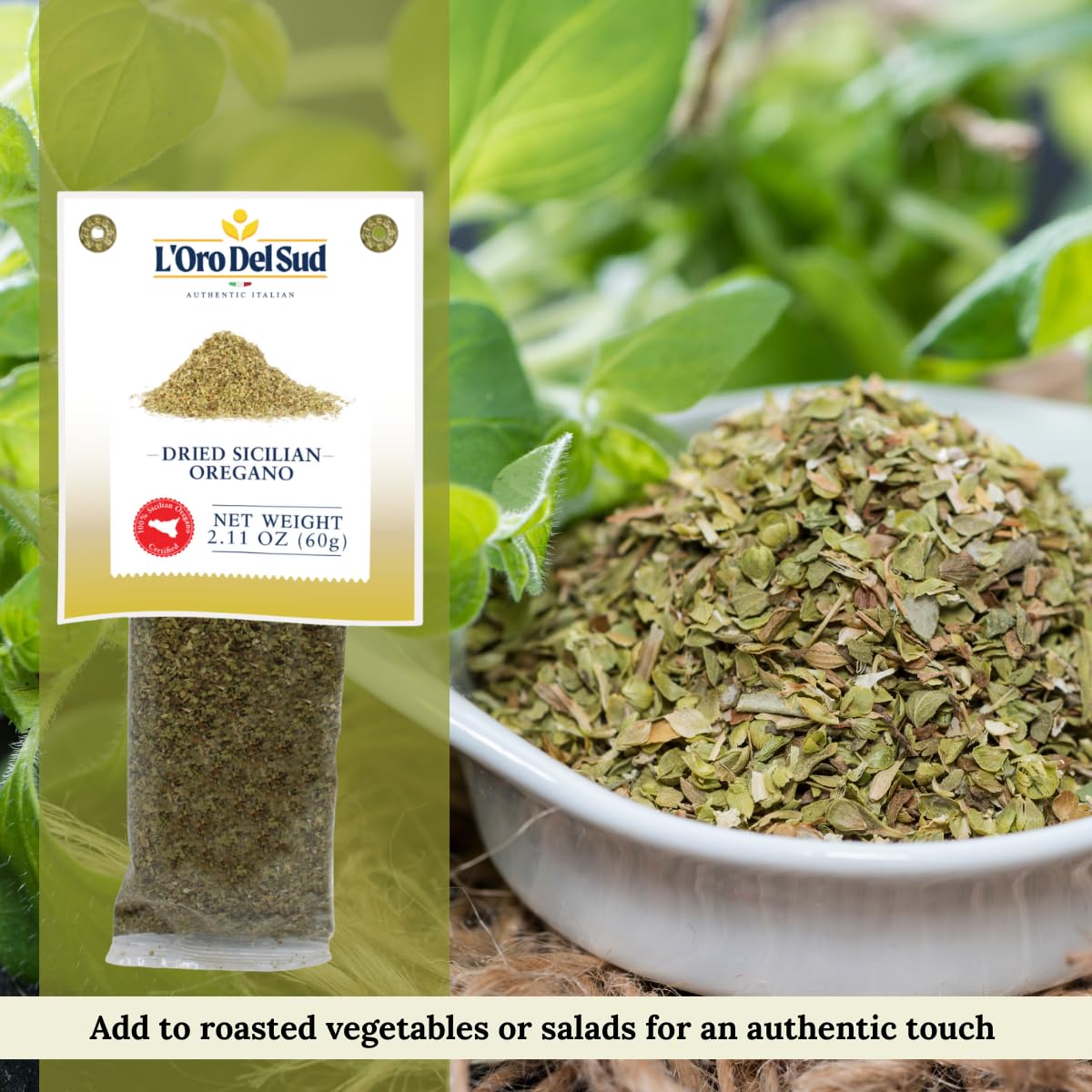 L'Oro Del Sud, Ground Sicilian Oregano, 2.11 oz (60 g)