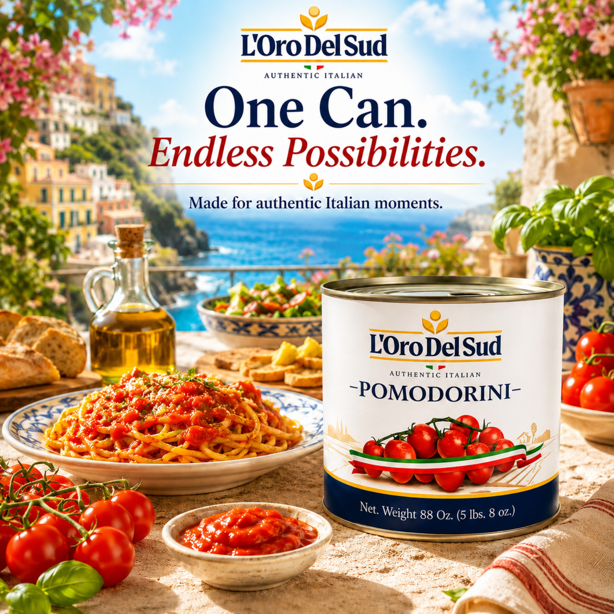 L'Oro Del Sud, Cherry Tomatoes, 88 oz