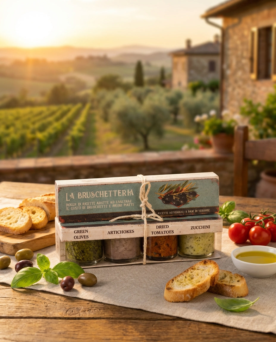 Artigiani dei Sapori, 4 Pack, Bruschetta Set "La Bruschetteria", each 1.3oz (36g)