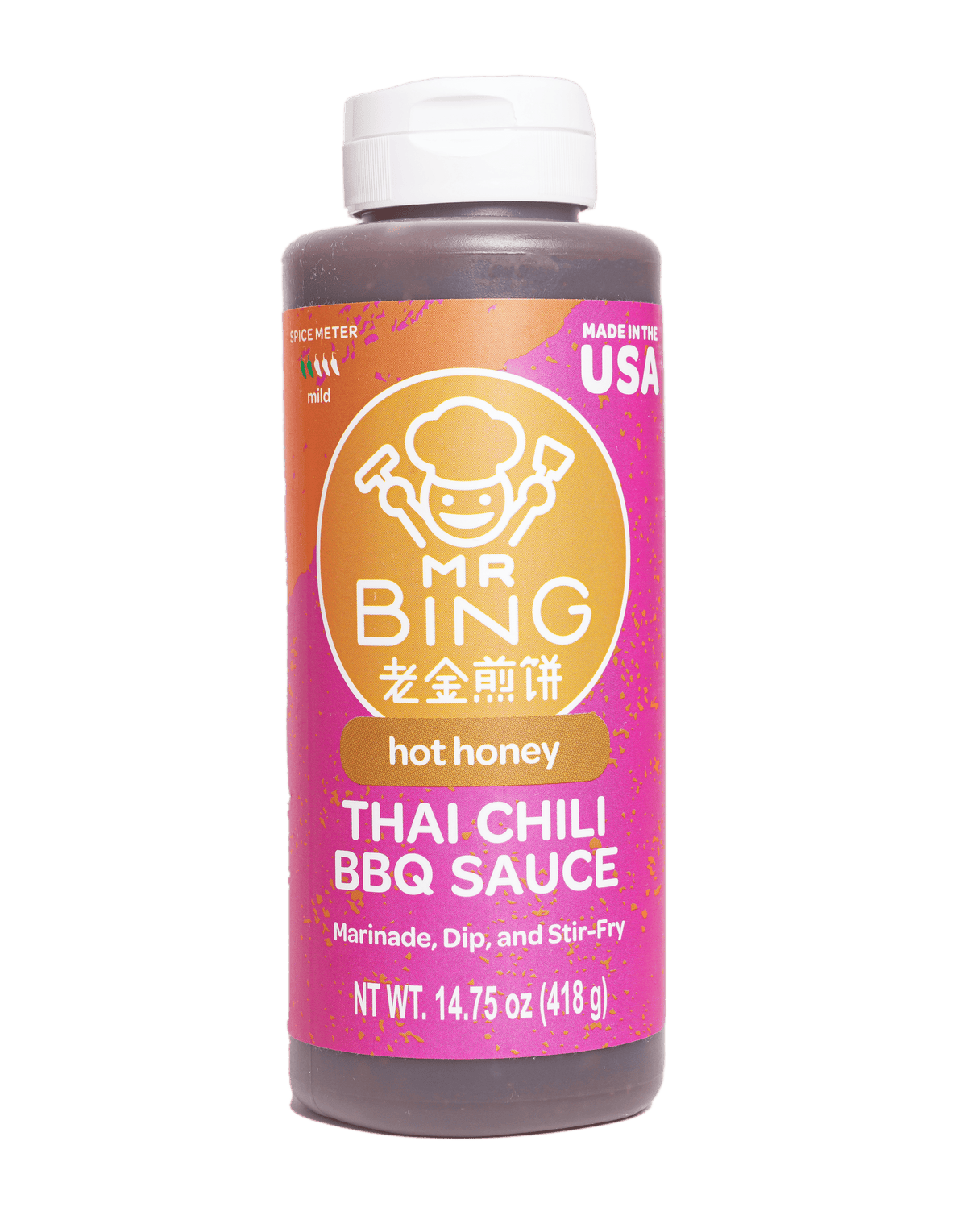 Mr Bing Hot Honey Thai Chili BBQ Sauce 14.75oz