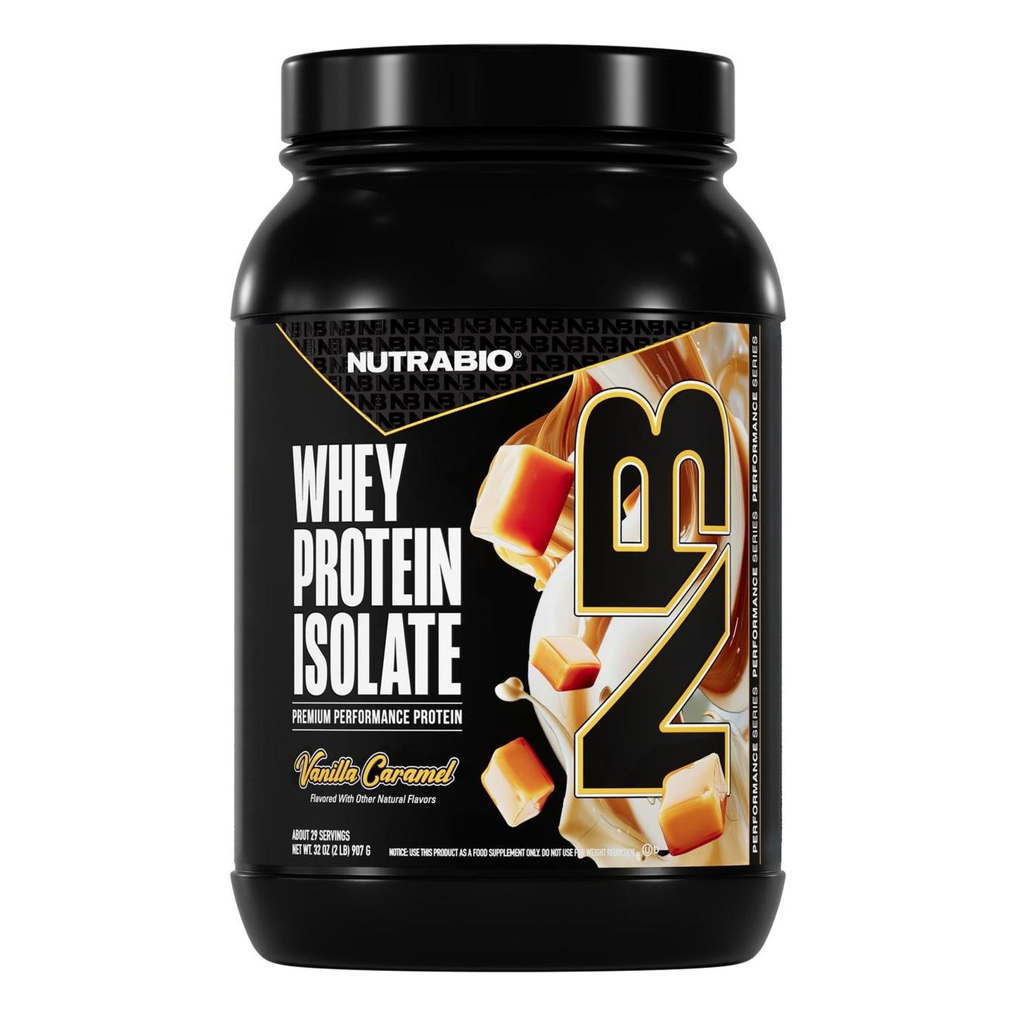 NutraBio 100% Whey Protein Isolate - 2 lb