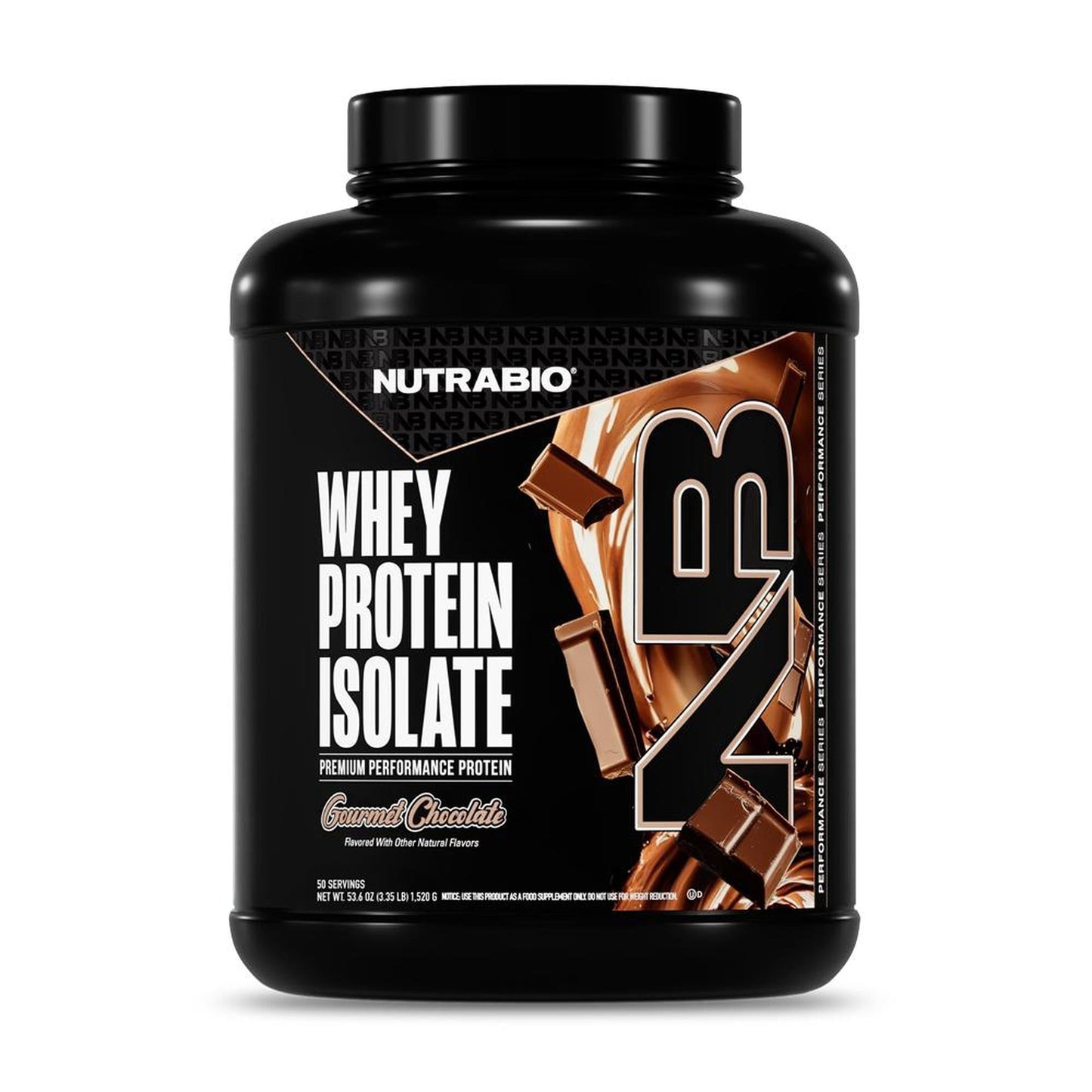 NutraBio 100% Whey Protein Isolate - 50 Servings