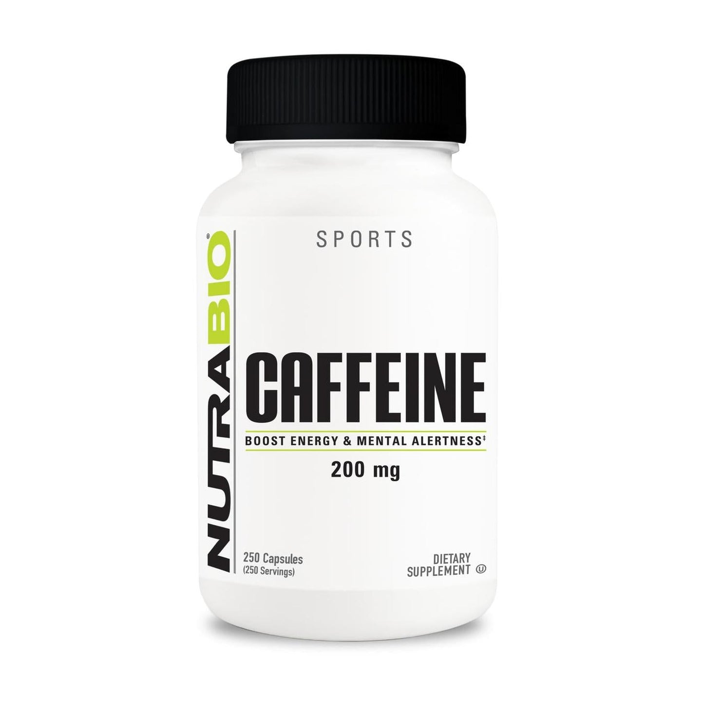 NutraBio Caffeine Pills 200 mg