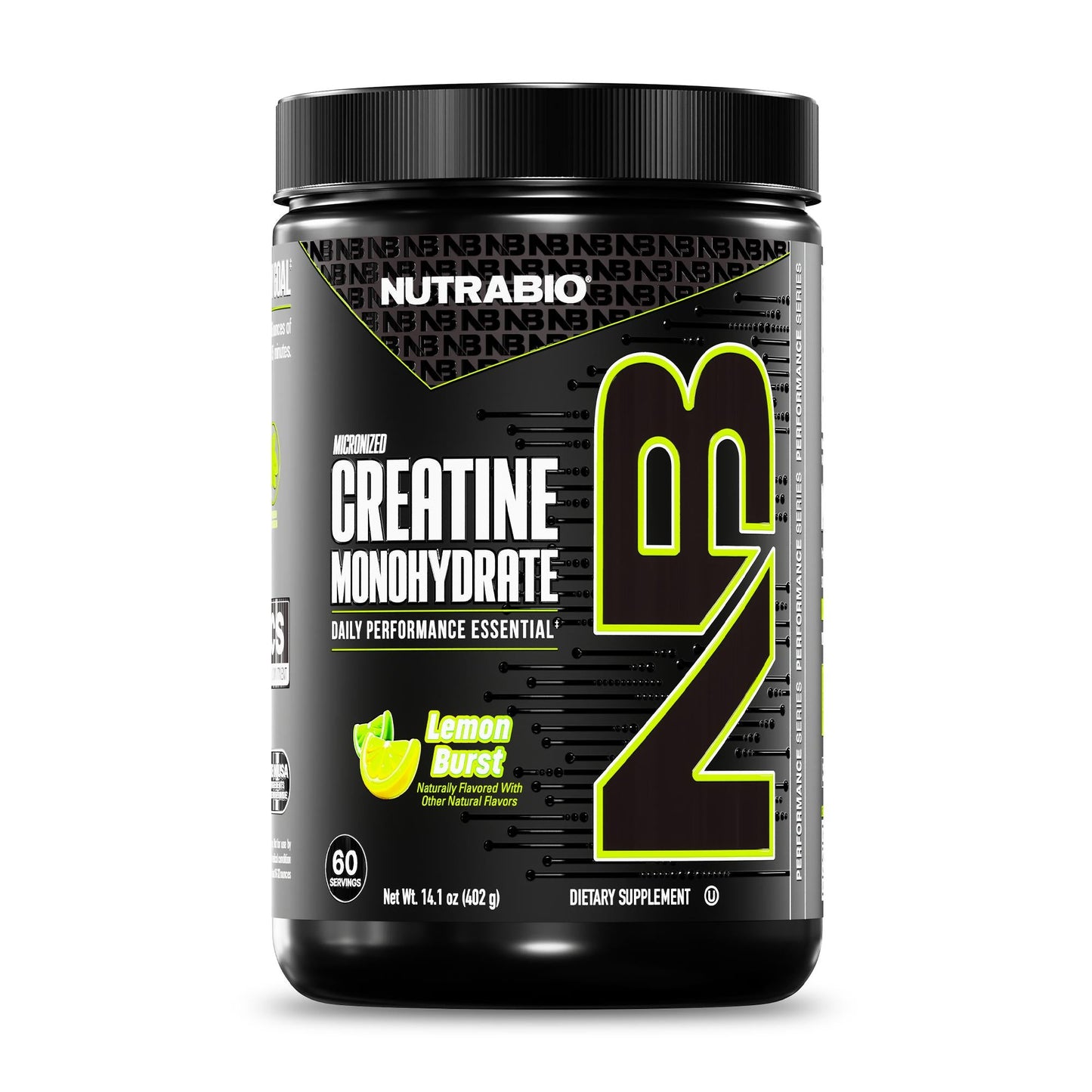 NutraBio Creatine Monohydrate Powder