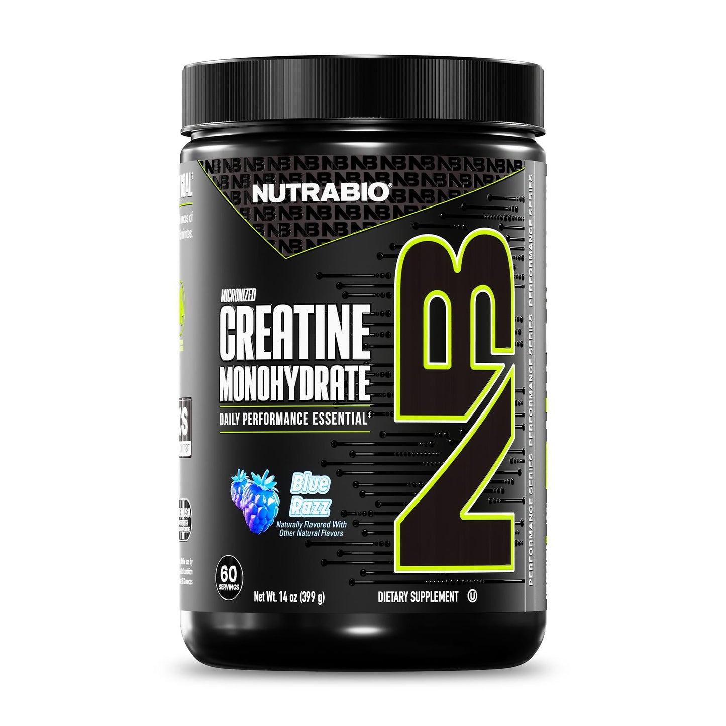 NutraBio Creatine Monohydrate Powder