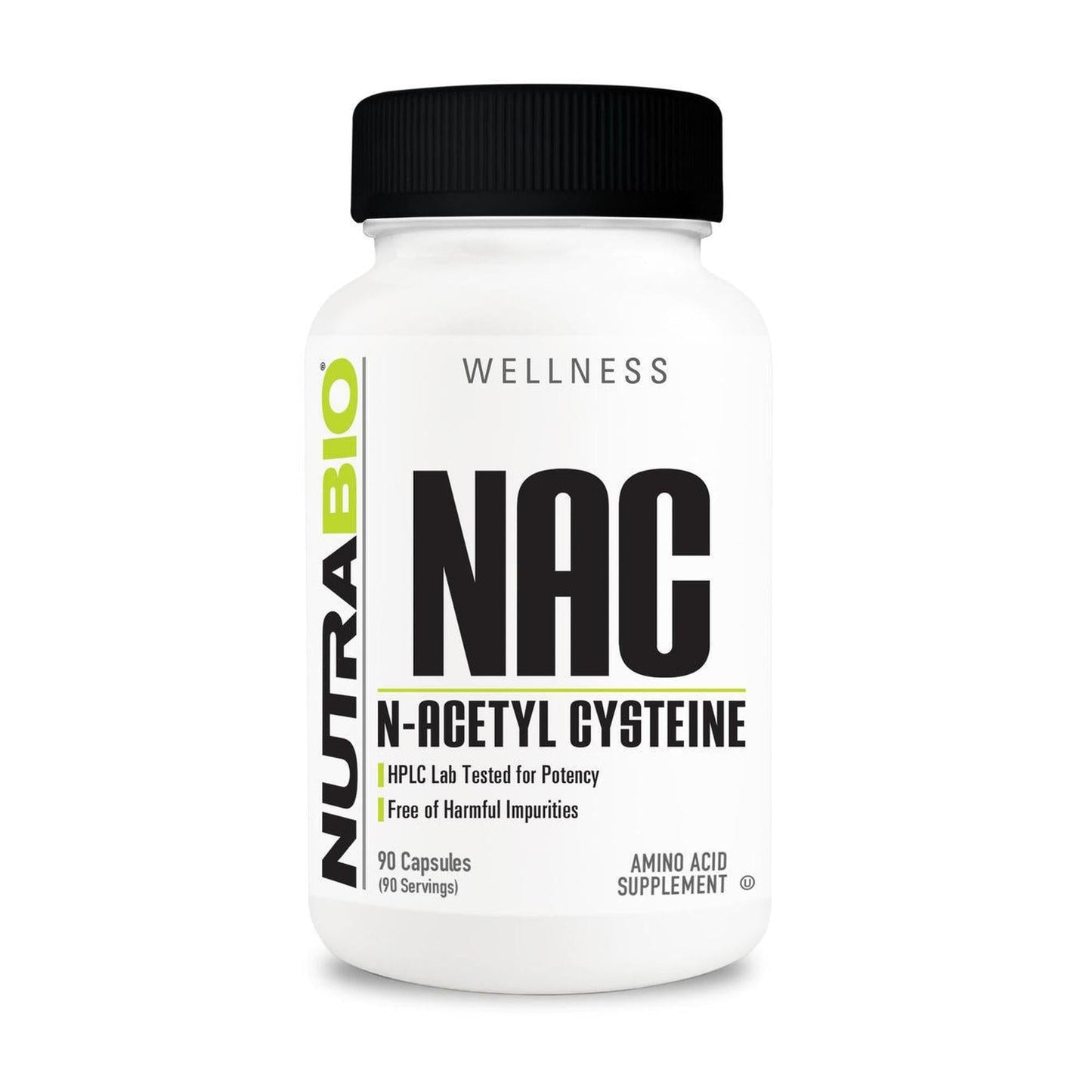 NutraBio NAC - 90 Capsules