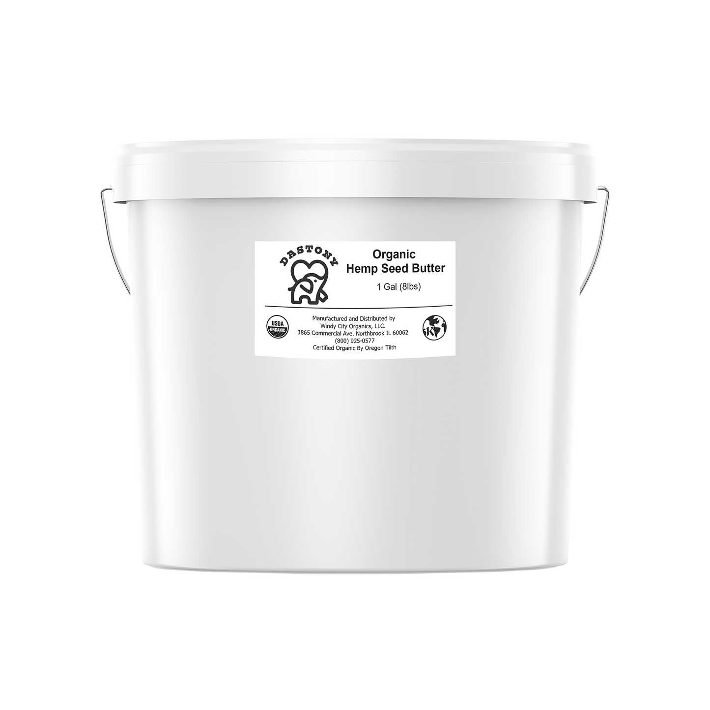 Organic Stone Ground Hemp Seed Butter - 1 Gallon
