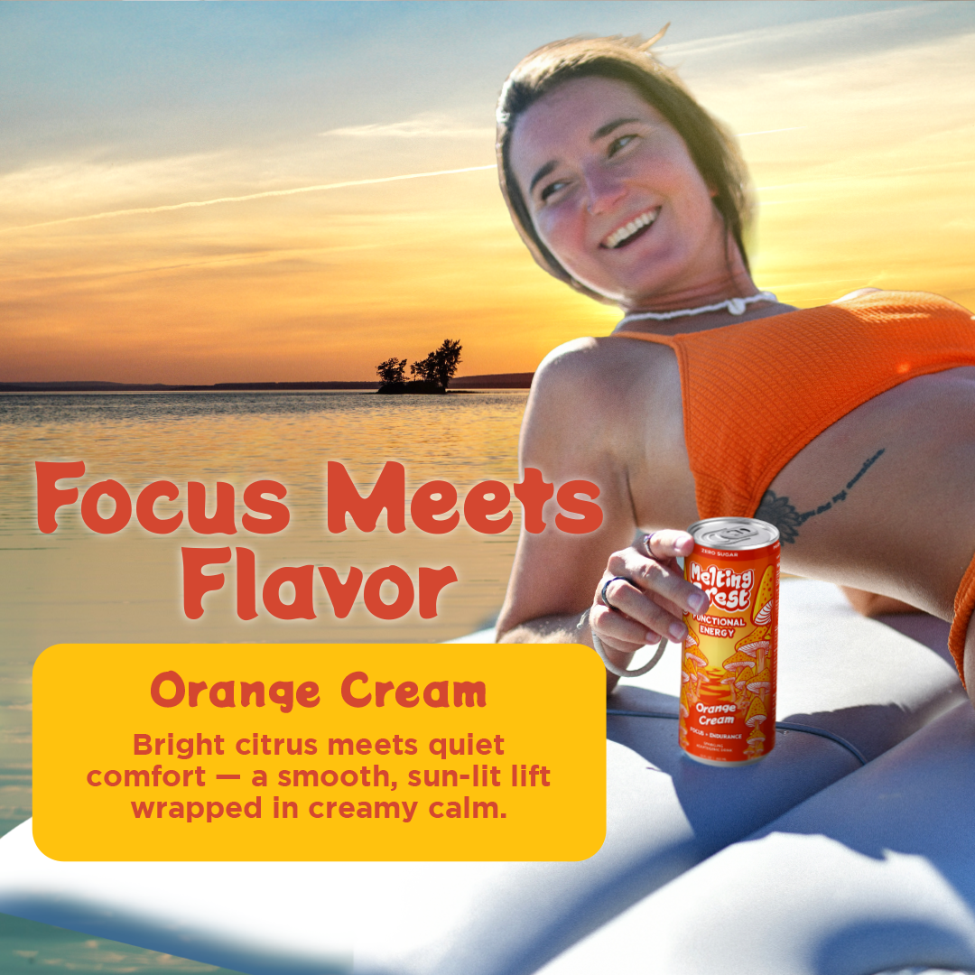 Mushroom Energy Drink 12 Pack - Orange Cream