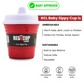 RedCupLiving 8oz Unbreakable Toddler Sippy Cup, BPA-Free, Leak-Proof, 2-Pack