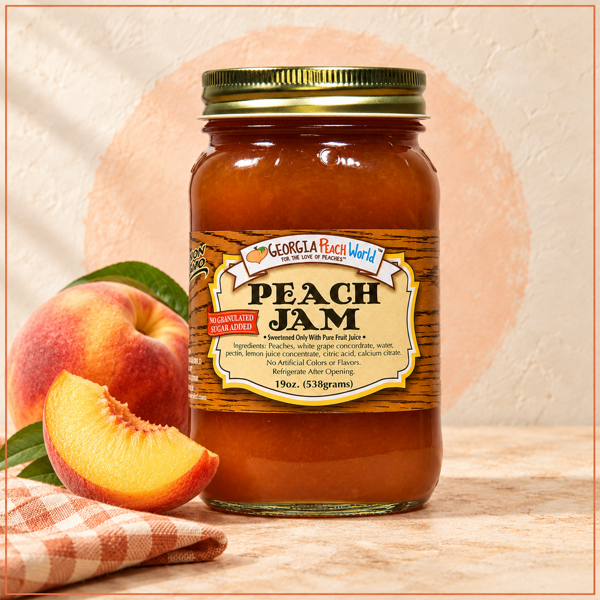 Peach Jam - No Sugar Added