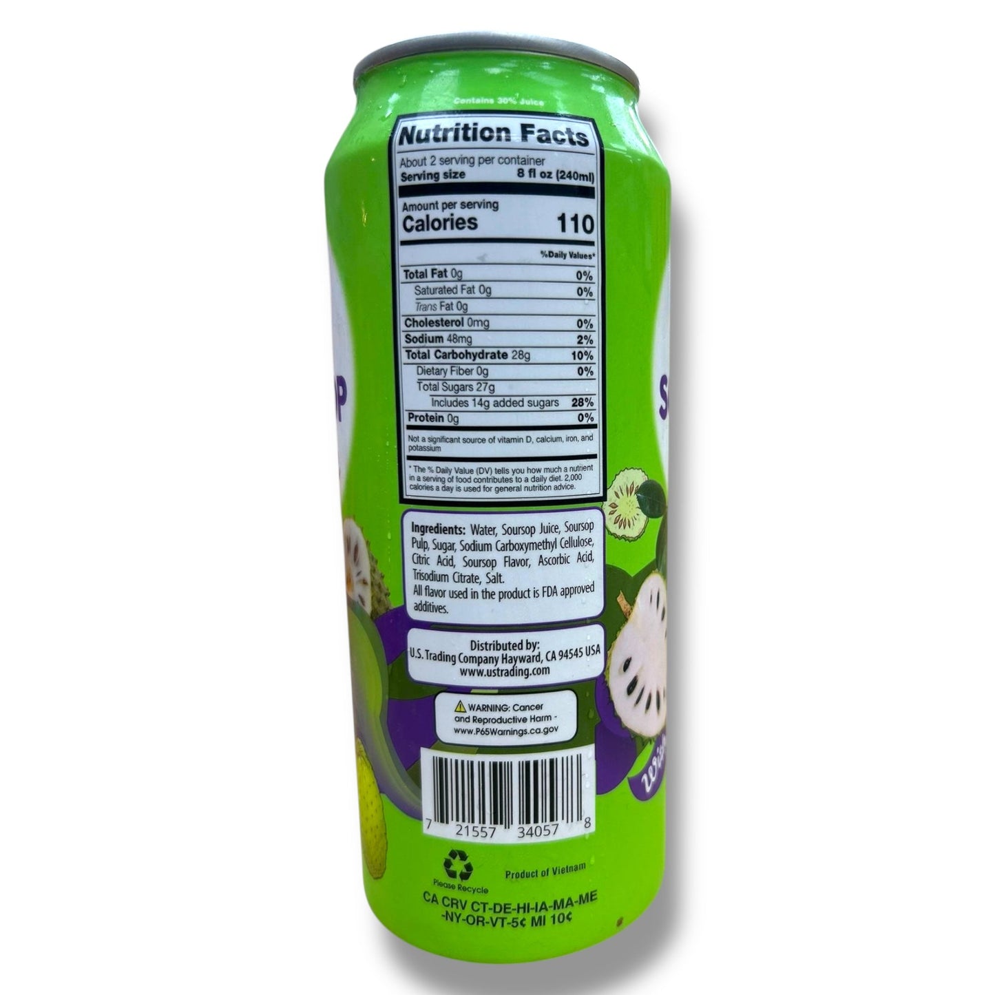 honey bee Soursop Juice with Pulp – Refreshing Tropical Drink