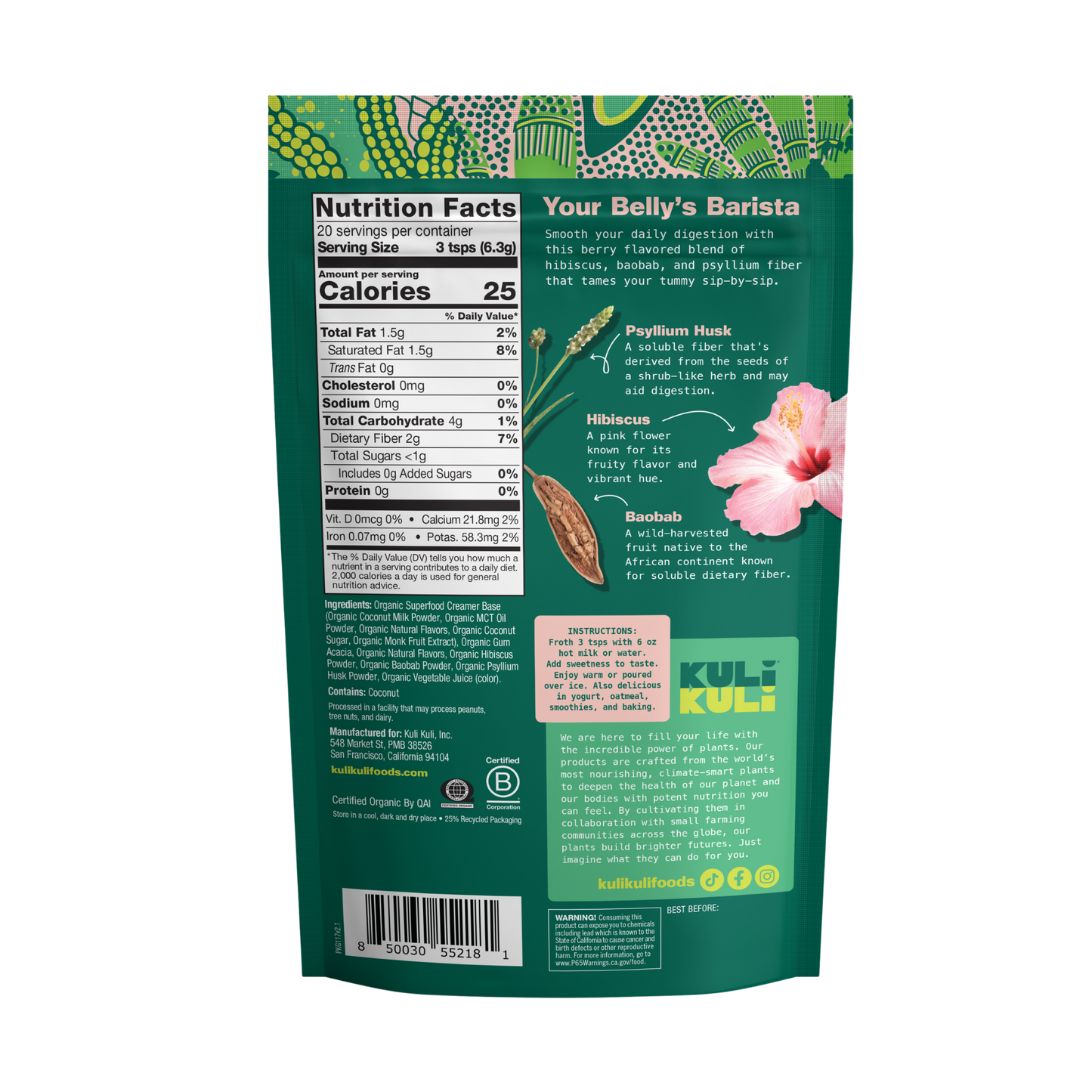 Hibiscus Berry Superfood Latte