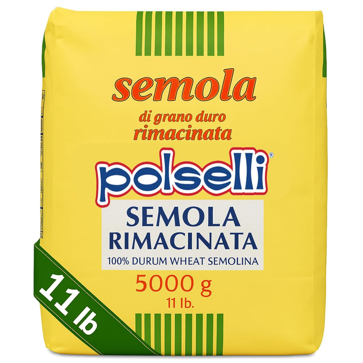 Polselli Semola Rimacinata Durum Wheat Flour – 5 kg (11 lb)