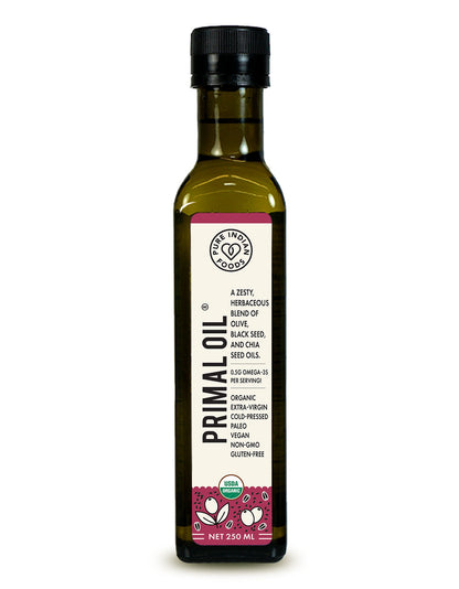 PRIMALOIL Triple Omega Blend 3-6-9, Extra Virgin & Certified Organic
