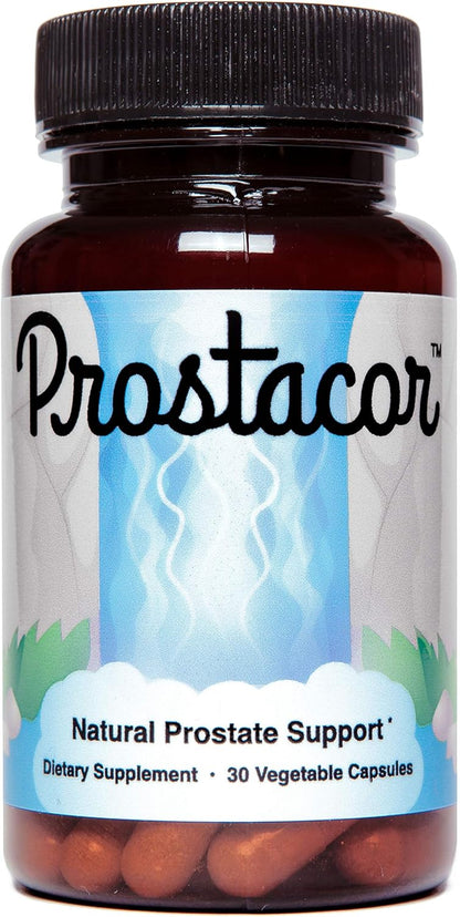 Prostacor - Natural Prostate Support Supplement - Non-GMO, Vegan, Gluten-Free