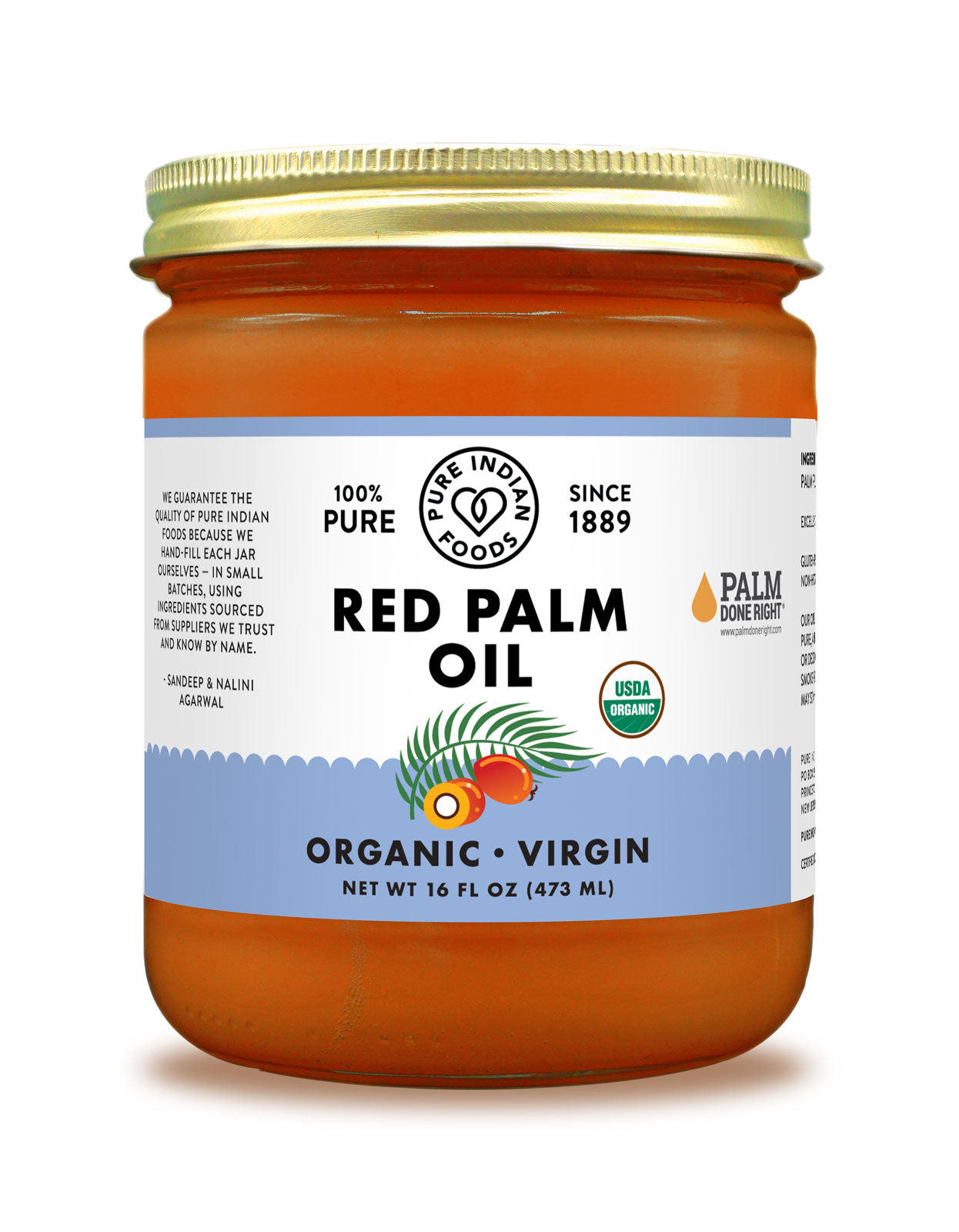 Red Palm Oil, Certified Organic - 16 fl oz