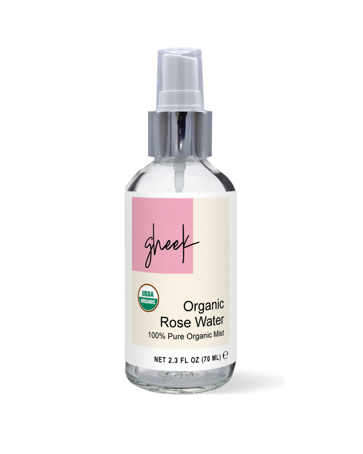 Rose Water Face Mist, Certified Organic