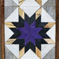 Handmade Amish Barn Quilt Banner Wall Art – 10.5in x 30in Reclaimed Wood Mosaic