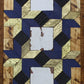 Handmade Amish Barn Quilt Banner Wall Art – 10.5in x 30in Reclaimed Wood Mosaic