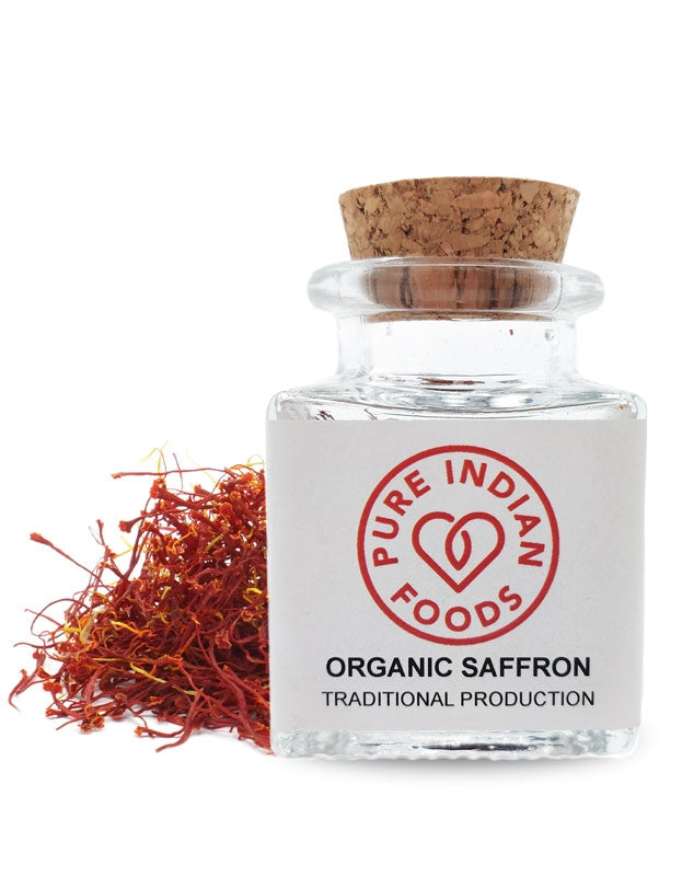 La Mancha D.O.P. Spanish Saffron 1g Glass Bottle, Certified Organic