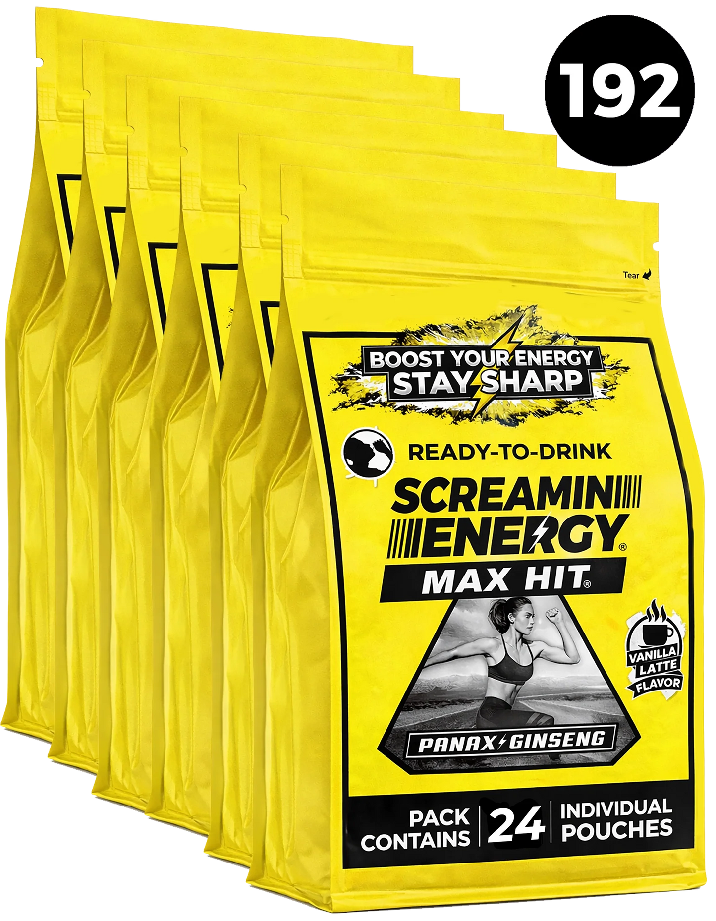 Screamin Energy Vanilla Latte Sugar Free