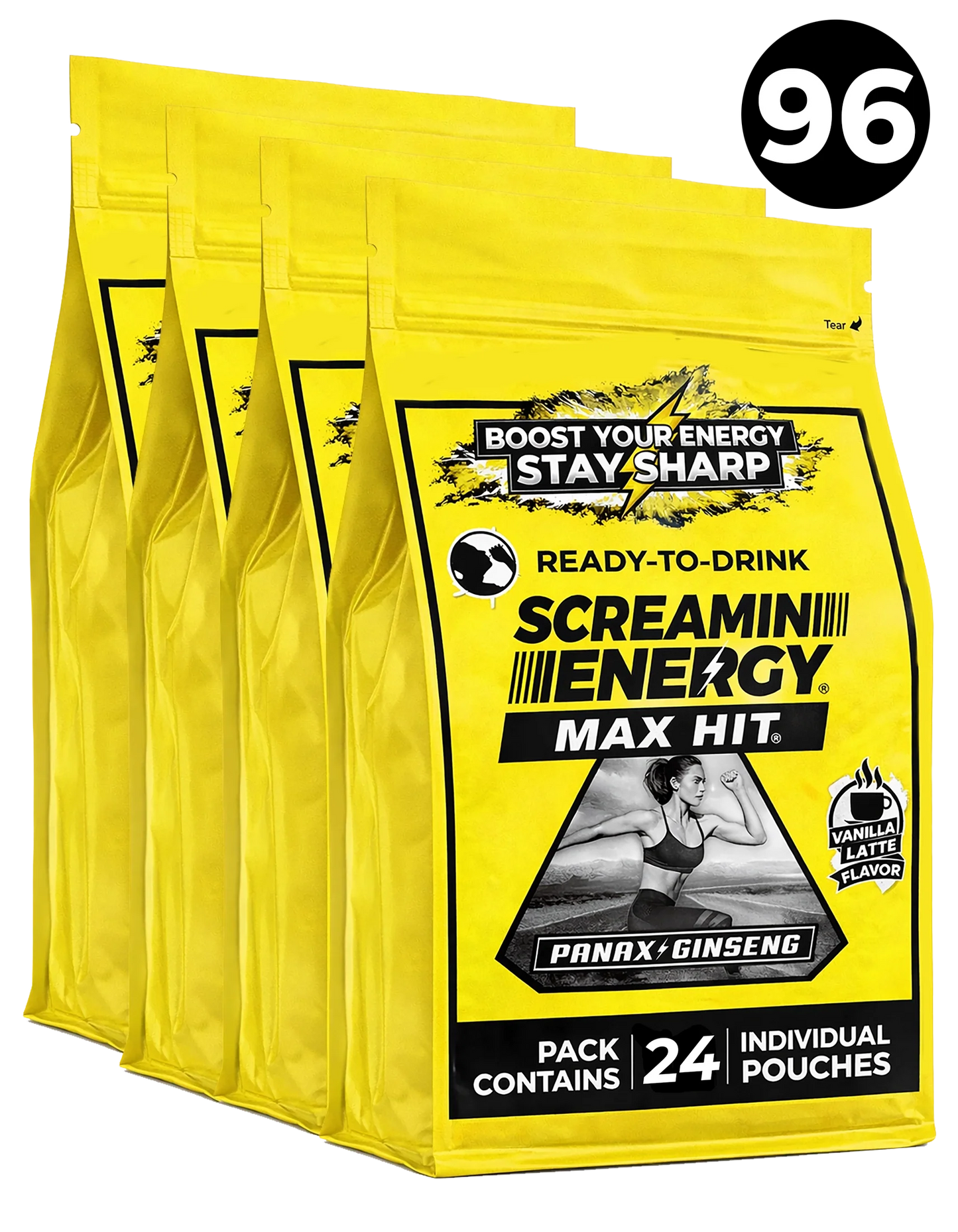 Screamin Energy Vanilla Latte Sugar Free