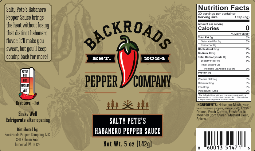 Salty Pete's Habanero Pepper Sauce