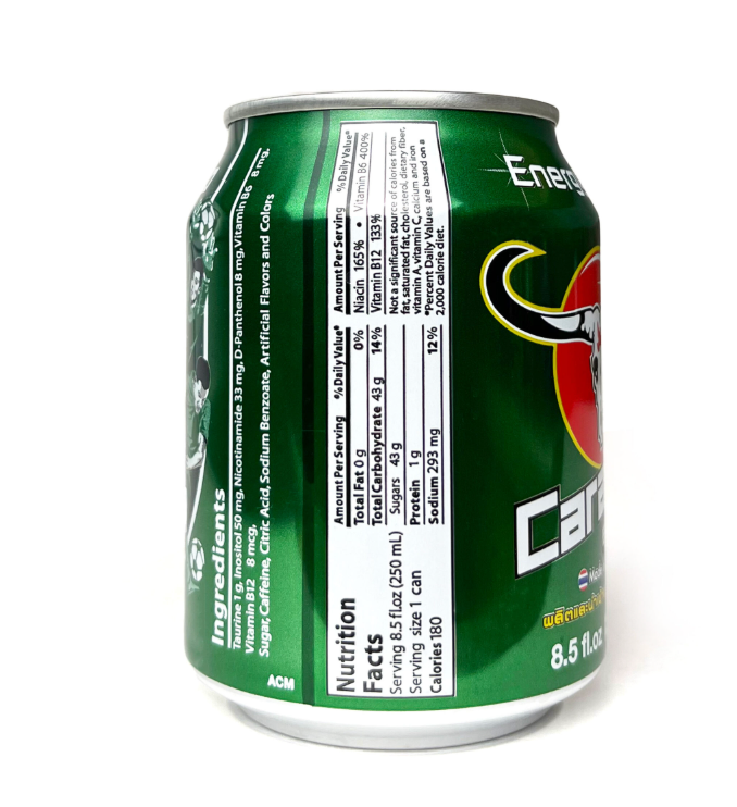 Carabao Energy Drink 8.5 fl oz - Premium Thai Energy Beverage