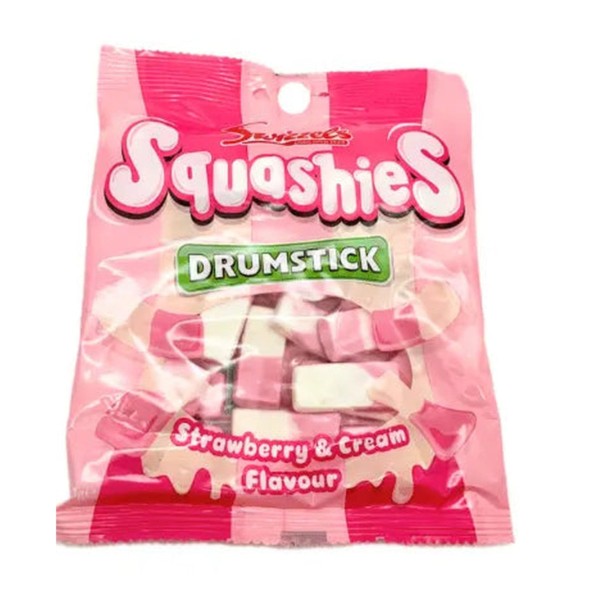Swizzels Squashies Strawberry and Cream – Soft Chewy Candy 120g Bag (UK)