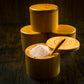Bamboo Salt Container filled with Pink Himalayan Salt