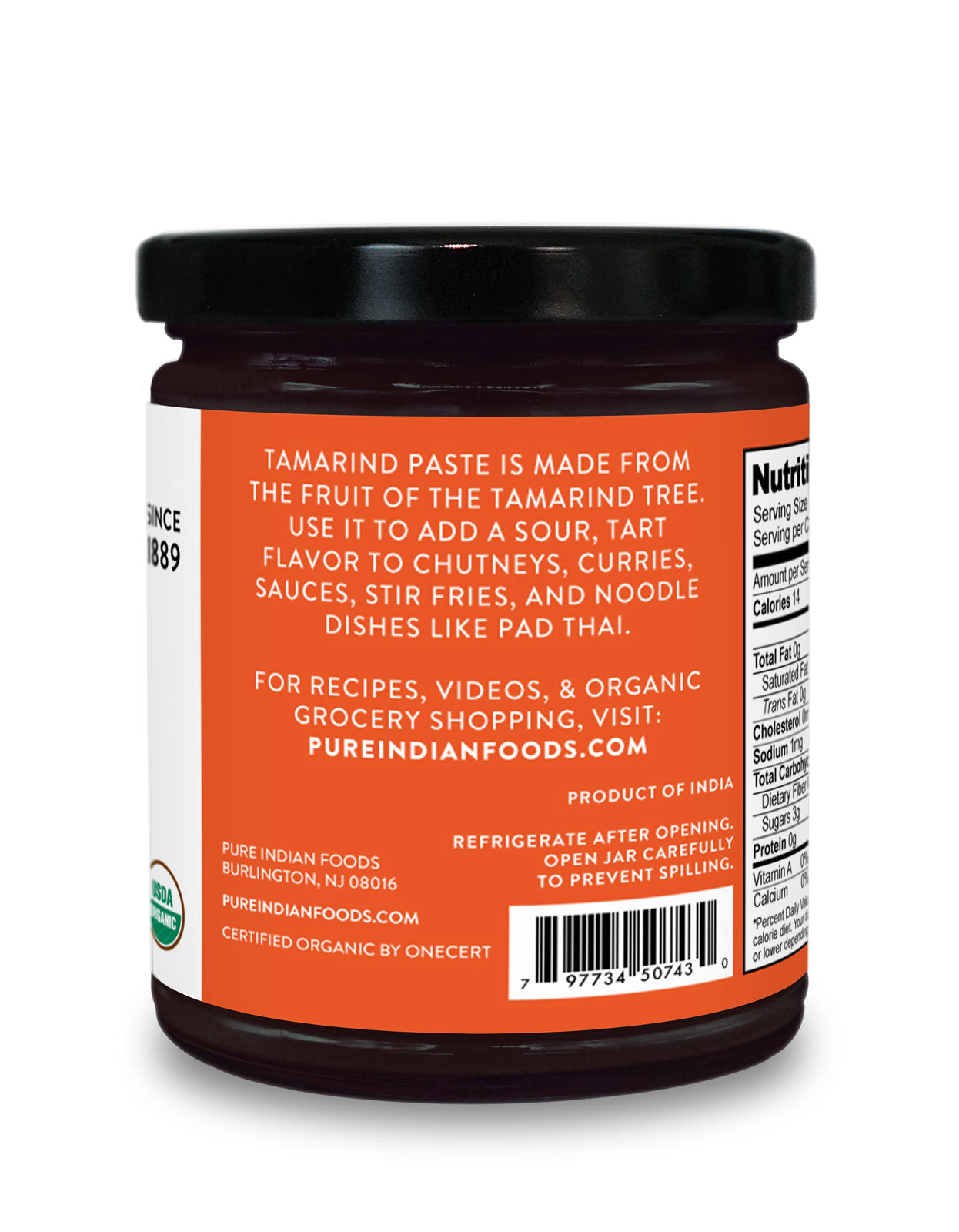 Tamarind Paste, Certified Organic - 11 oz