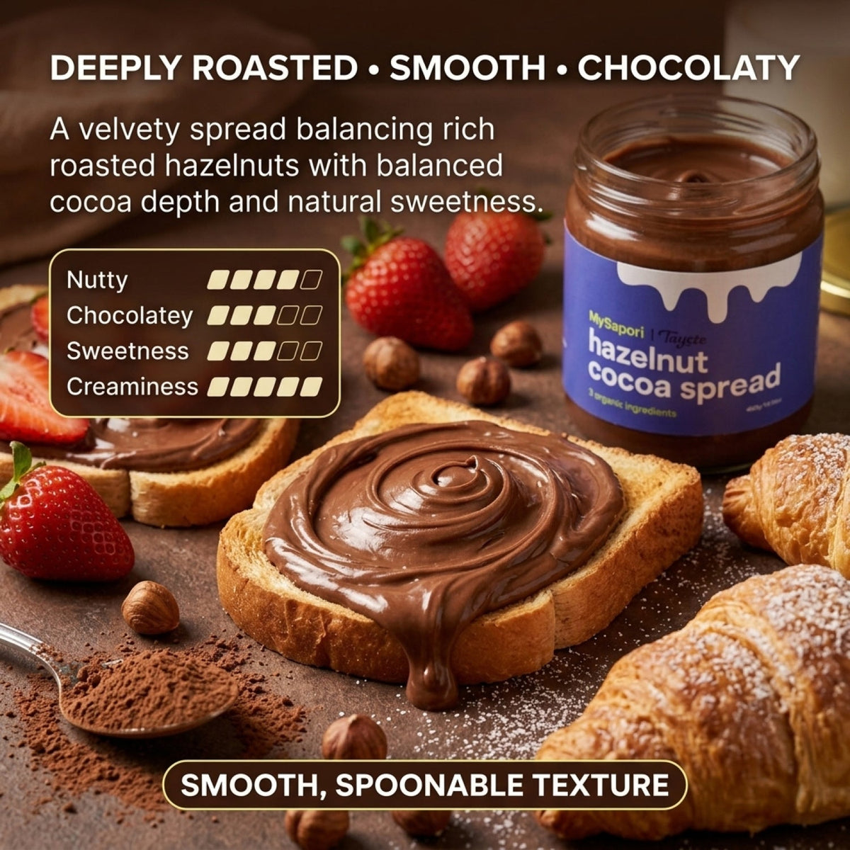 Taycte Organic Hazelnut Cocoa Cream