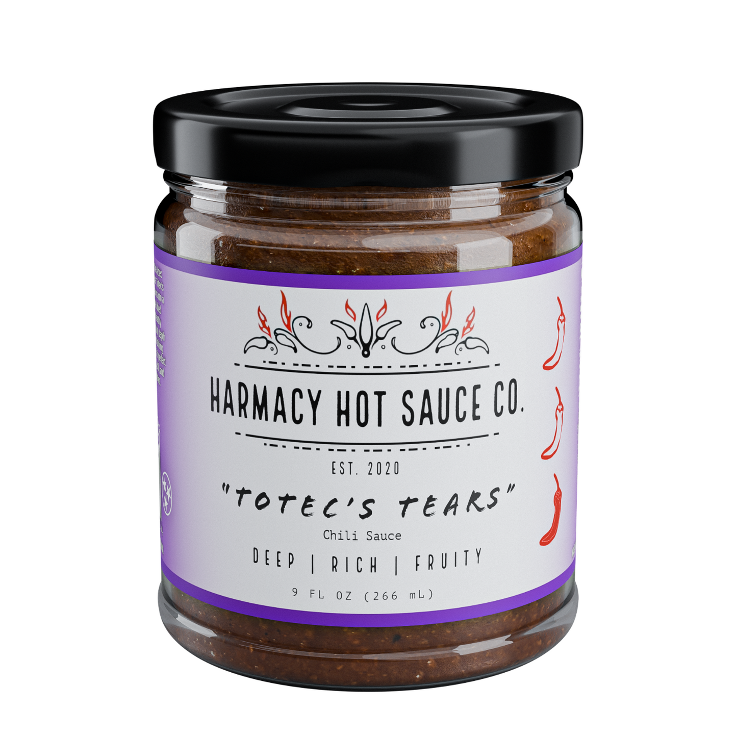 Totec's Tears - Pasilla & Plum Pepper Sauce (9oz)