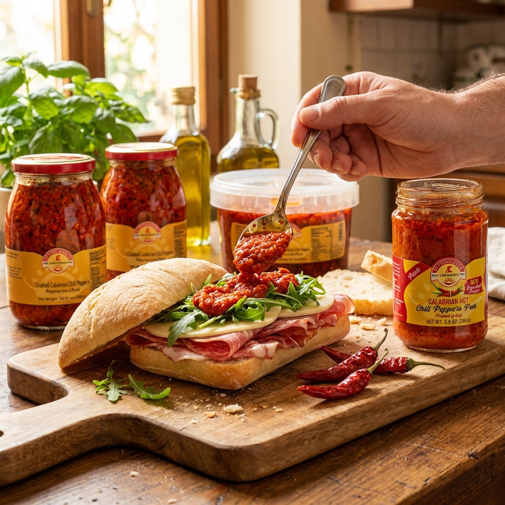 TuttoCalabria Sliced Calabrian Chili Peppers – Foodservice Tub – 98 oz