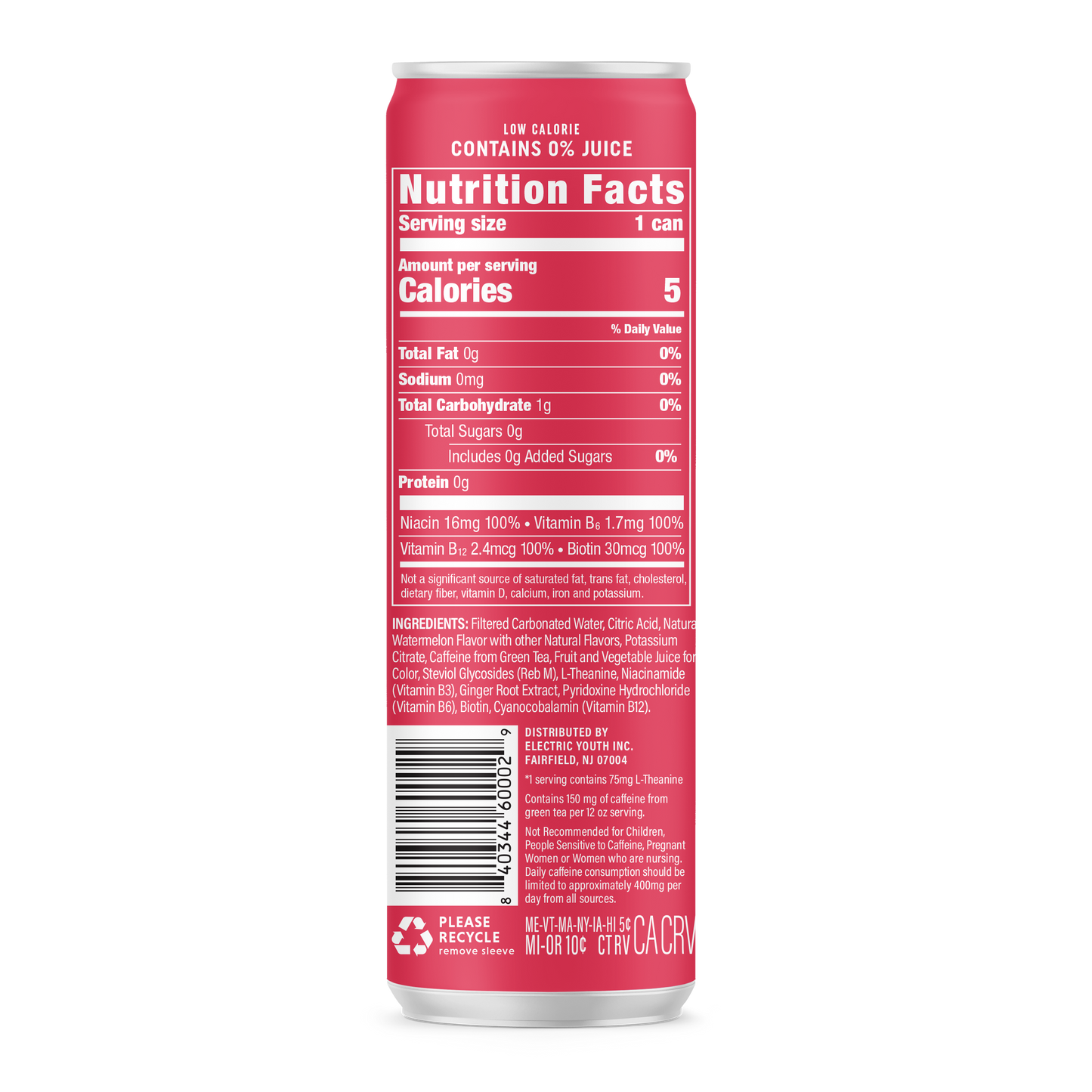 Energy Drink - Sparkling Watermelon Splash