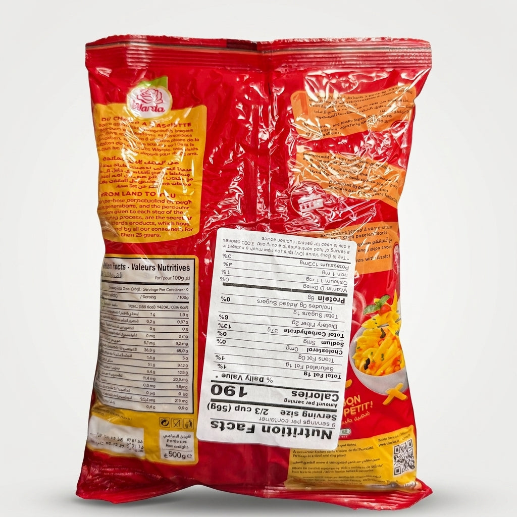 Warda Plume 2 Penne Pasta 900g - 100% Durum Wheat Semolina