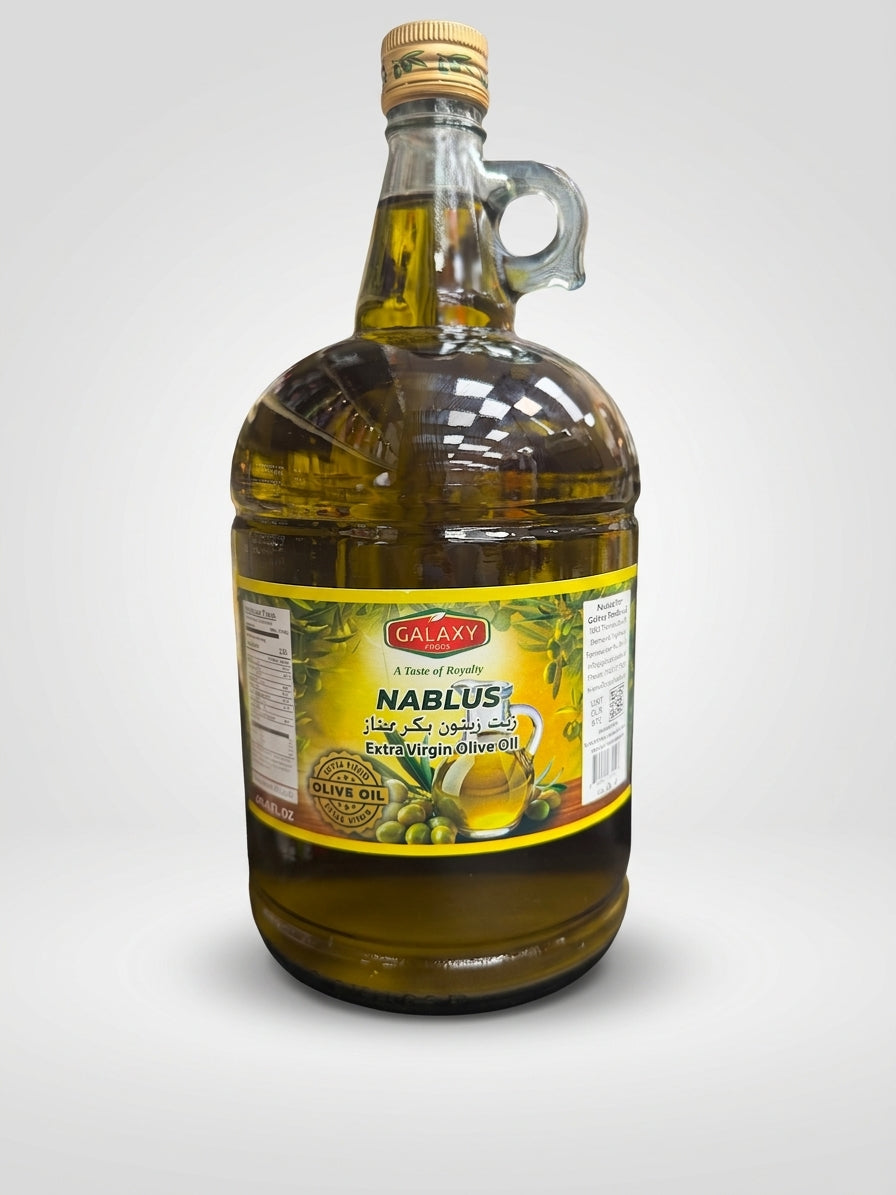 Galaxy Nablus Extra Virgin Olive Oil 96.4 fl oz - Premium Cold Pressed
